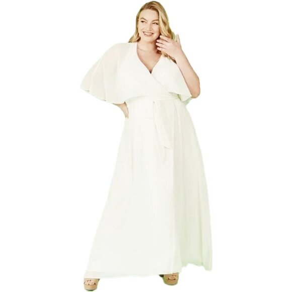 🆕 MODCLOTH Wrapped in Rapture Maxi Dress Size 1XL - Picture 1 of 7